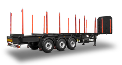 3-axle timber/stanchion semitrailer - without platform