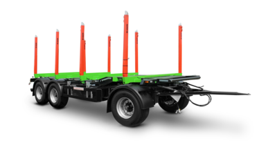 3-axle timber/stanchion trailer - without platform