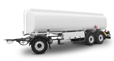 3-axle aluminium tank trailer without measuring system