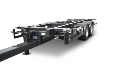Centre-axle BDF low-loader trailer chassis