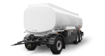 3-axle aluminium tank trailer with gravitational measuring system
