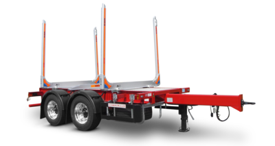 Centre-axle timber/stanchion trailer - without platform