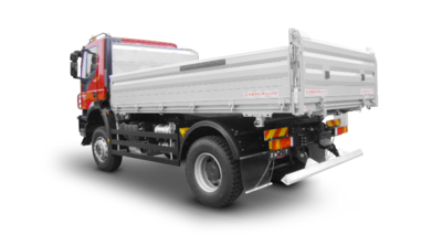 3-way tipper body for 2A truck - building site