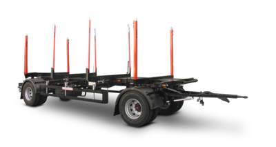 2-axle timber/stanchion trailer - without platform